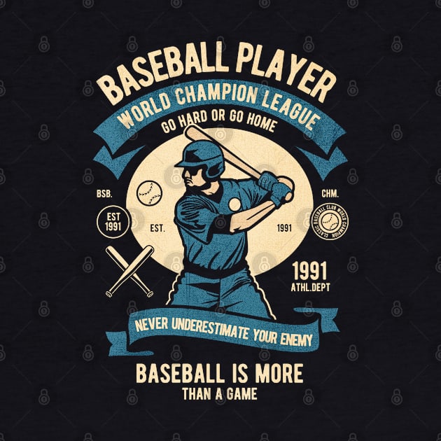 Baseball Player champion by Tempe Gaul